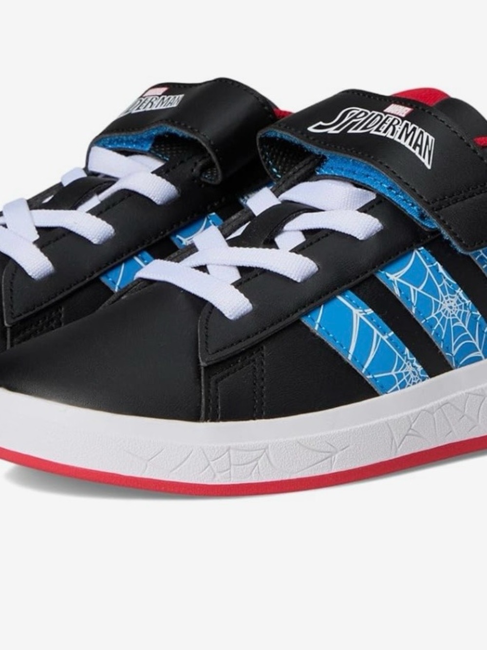 Adidas Kids Marval Spider-Man Grand Court Shoes- NWT -  4.5 Big Kid, M